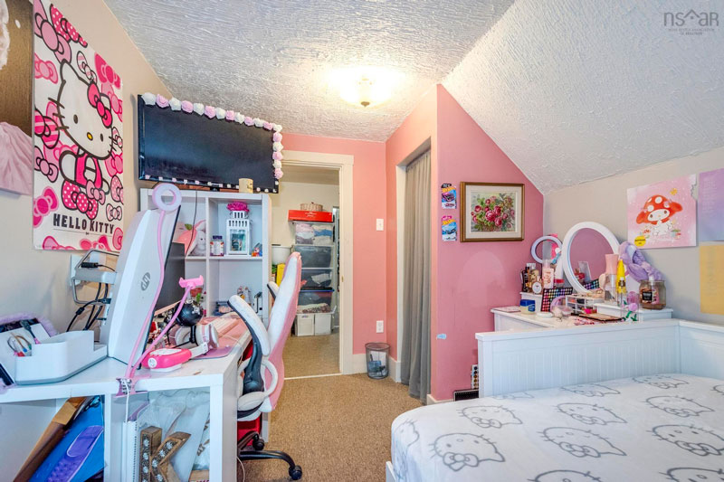 One of the three bedrooms